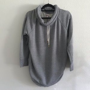 Isabel Maternity Gray cowl neck sweatshirt large